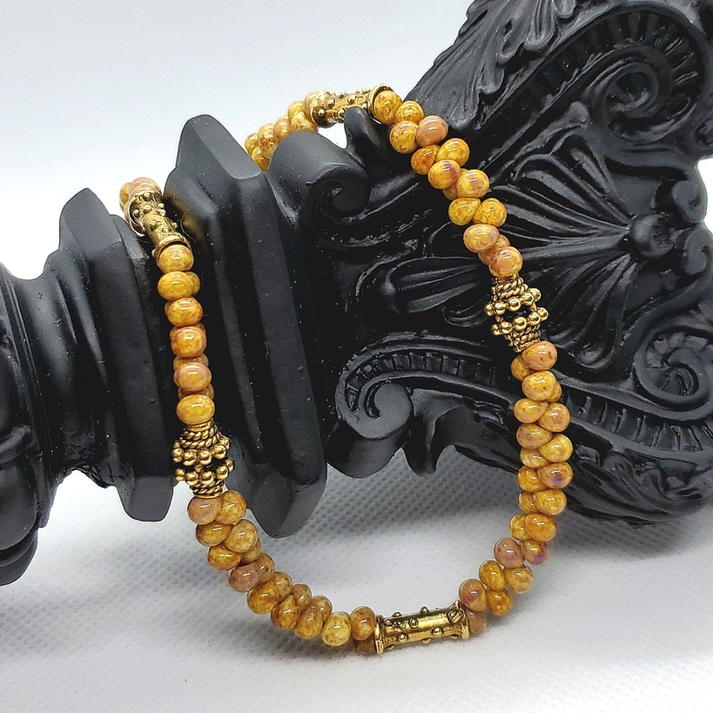 Beaded Anklet Bracelet Size 10'